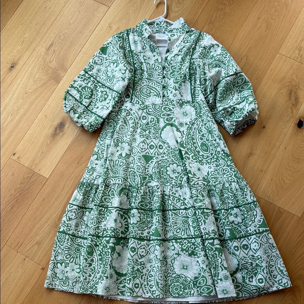 Hyacinth House green hillsborough dress S - Picture 3 of 7